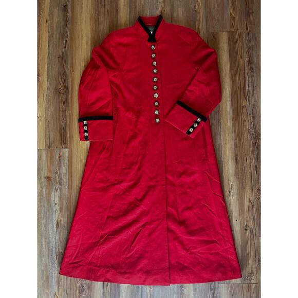 Vintage Red Wool Coat - Picture 2 of 7